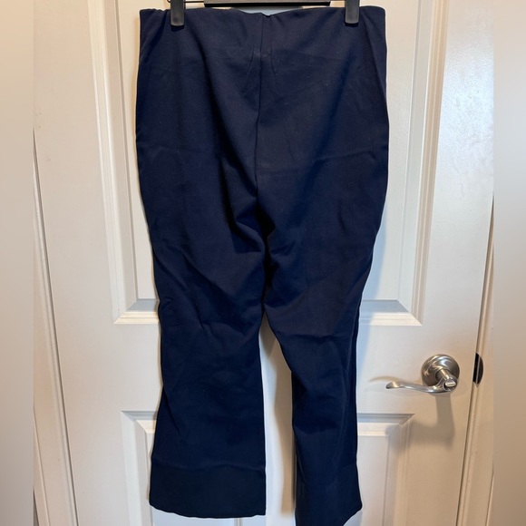 Old Navy women Navy ankle flared pants size Large - Picture 2 of 2